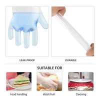 Gants jetables en plastique polyéthylène de couleur transparente PE commerciaux ménagers personnalisés emballage indépendant épaissi