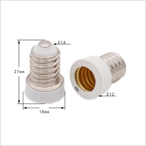 Adaptador de Portalámparas HoneyFly <span class=keywords><strong>E14</strong></span> a <span class=keywords><strong>E12</strong></span>, Convertidor de 220V 3A, Conector para Bombillas Halógenas, Accesorios de Iluminación - Product Image 2