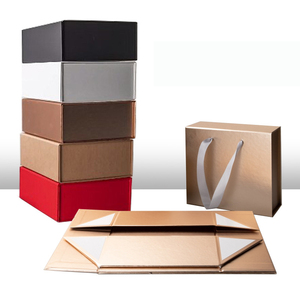 En Stock Faible Quantité Minimale De Commande Usine Vente Directe Logo Personnalisé Grand Moyen Et Petit Emballage de Boîte Cadeau En Papier Cadeau Boîte Pliante Boîte De Papier - Product Image 1