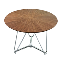 Table basse en pierre microcristalline de luxe léger de style Bauhaus en forme de L, pliable à charnière à ressort et réglable en hauteur