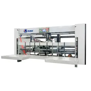 Máquina de costura de caja de cartón semiautomática de una o dos piezas, máquina de costura de caja de cartón