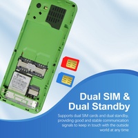 Teléfono Celular de 1.77 Pulgadas F82 OYE3, Teléfono Móvil Desbloqueado de Doble SIM de Alta Calidad, Teléfono con Funciones de Barra, MP3/MP4/FM/Radio/BT/GPRS