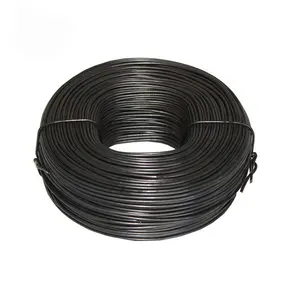 Proveedor de alambre de amarre de hierro recocido negro suave Alambre plano Alambre de encuadernación de amarre de hierro negro