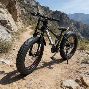 Bicicletta Mountain Bike 26\" con Pneumatici Fat 4.0, 21 Velocità, Doppia Sospensione per Strada Urbana e Sentieri All'aperto - Product Image 2
