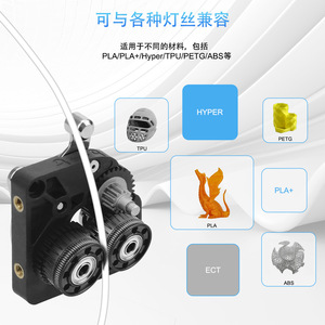 Kit d'engrenages d'extrudeur K2 Plus, tout en métal, en acier trempé, pour accessoires d'imprimante 3D Creality - Product Image 1