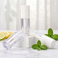 Tubes vides pour huile à lèvres, teinte à lèvres, brillant à lèvres, rouge à lèvres, avec applicateur transparent, et emballages pour brillant à lèvres, tubes de brillant à lèvres rose, blanc, noir