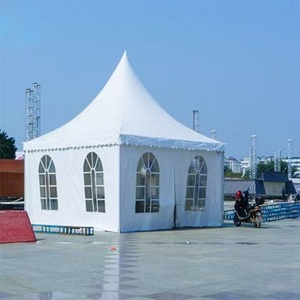 Carpa Pagoda de 6x6 m con Techo Alto, Carpa para Fiestas, Eventos, Bodas, Ferias Comerciales, Iglesias y Casas - Product Image 4
