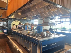 Cuisinière professionnelle sur mesure pour cuisine ouverte de restaurant, suite monobloc, équipement hôtelier commercial, résistant à la corrosion - Product Image 4