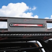 Barres de protection de camionnette sport en acier noir mat universelles pour camionnettes 4x4 avec compartiment à bagages et feu stop LED