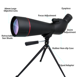 Nouvelle lunette d'observation étanche 20-60x80 avec trépied, télescope angulaire BAK4 pour l'observation des oiseaux et la chasse - Product Image 3