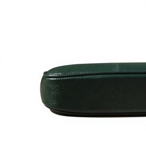 Sac à bandoulière classique en cuir véritable vert pour femme, mini sac fourre-tout avec poignée supérieure et sangle amovible, artisanat du cuir fait main - Product Image 1