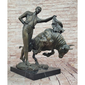 Estatua de torero de bronce hecha a medida, escultura con temática de hadas y música, elegante figura de metal para decoración del hogar - Product Image 1