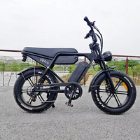 Vélo électrique à pneus larges FLM V8 Pro 20 pouces, 48V 250W/750W/1000W, frein hydraulique, pour adultes, entrepôt étranger