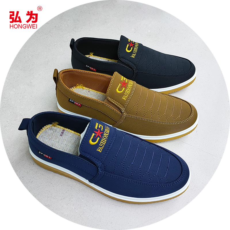 Китайская фабрика, высококачественные летние мужские модные холщовые повседневные туфли, дышащие слипоны для магазина, мужские кроссовки