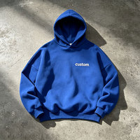 Sweat à capuche oversize uni personnalisable avec logo, faible MOQ, style streetwear