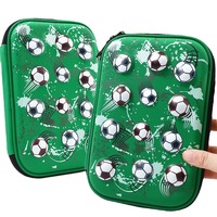 MAIMAI Cool Football School Boys Hardtop Trousse à crayons Grande boîte à crayons avec compartiment pour enfants