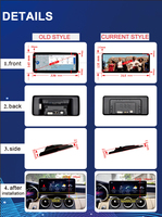 KANOR 12,3 "sistema Multimedia de coche con pantalla táctil ultrafina con navegación GPS Carplay para Mercedes Benz a Class W176 GLA CLA