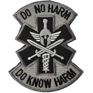 Patch Tattica Ricamata Fatta a Mano '<span class=keywords><strong>Non</strong></span> Ferirmi' per Cappelli, Motivo Medico da Campo di Battaglia, Applicazione a Caldo - Product Image 6