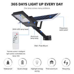 HUAPAI iluminación fábrica Venta Directa alta Lumen al aire libre de Ip65 <span class=keywords><strong>60w</strong></span> 100w 150w 200w <span class=keywords><strong>Solar</strong></span> Led <span class=keywords><strong>farola</strong></span> - Product Image 3