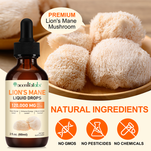 ライオンのたてがみハーブエキス液体ドロップ野生栽培ビタミン豊富植物エキス免疫サポートボトル包装用 - Product Image 3