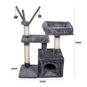 Arranhador de árvore para gato, fabricante de pelúcia curta - Product Image 4