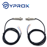 Sensor Proximitas Induktif Laser YPROX LJ12A M12 Jarak Deteksi 4-8mm Output NPN/PNP 10-30V Pemasangan Rata/Tidak Rata