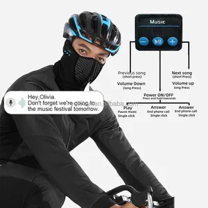 フェスティバルマスクスケルトン屋外オートバイ自転車多機能ハーフフェイスBluetoothミュージックマスクスカーフ