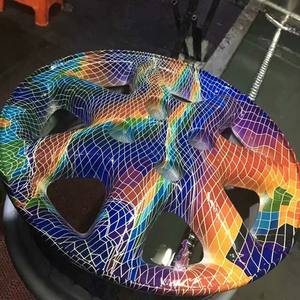 Toptan 3D tilki cilt desen hidrografik mürekkep 100cm genişlik PVA malzeme su transferi hayvan tasarım - Product Image 6