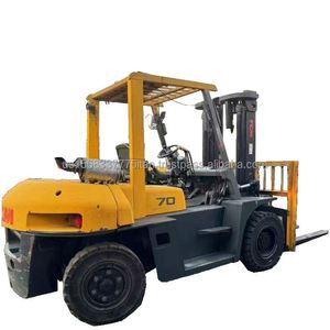 Montacargas Usado TCM de 7 Toneladas con Contrapeso, Motor Diésel ISUZU Japonés, en Venta, Precio Bajo, 1 Año de Garantía - Product Image 1