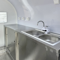 Remorque alimentaire carrée moderne et remorquable, chariot personnalisé pour café, glaces et bubble tea, remorque alimentaire homologuée