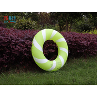Logo personnalisé Anneau de natation gonflable en PVC pour adultes et enfants Cercles de natation gonflables Flotteurs de natation d'extérieur