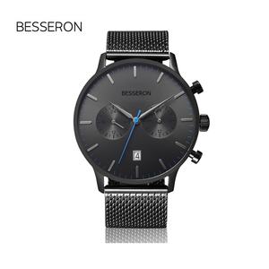 Relojes de Cuarzo de Lujo para Hombre OEM ODM, Personalizados con Parte Trasera de Acero Inoxidable, Movimiento Japonés, Correa de Cuero, Hebilla, Estilo Ejecutivo, Venta al Por Mayor - Product Image 3