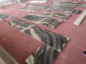 Losas de Cuarcita Pulida Ocean Fantasy de Alta Calidad Goldtop, OEM/ODM, Piedra Natural Brillante, Diseño Moderno para Villas, 5 Años de Garantía - Product Image 2