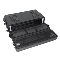 Boîtier de rangement pour microphone roulant léger Support audio antichoc pour amplificateurs 2U 3U 4U 6U
