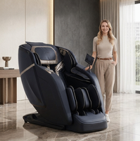 Silla de Masaje Shiatsu Zhouqi, Gravedad Cero, Rodillos 2D, Carga Inalámbrica, Amasamiento de Pantorrillas, Nuevo Modelo