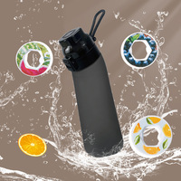 Bouteille d'eau aromatisée en Tritan sans BPA de 700 ml avec impression UV du logo et capsules de saveur, vente en gros