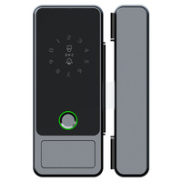 Chuangjia Smart Office Shop porte en verre empreinte digitale mot de passe serrure simple Double pas de perçage requis WiFi en réseau Tuya App