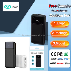 22.5 Wát sạc nhanh ngân hàng điện 20000 mAh Ultra Slim ngân hàng điện 20000 mAh di động sạc di động Powerbank với cáp cho điện thoại - Product Image 3