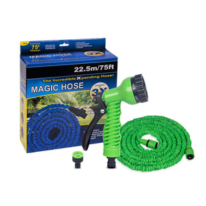 Pistolet à eau de lavage de voiture multi-usages haute pression fourni en usine tuyau télescopique magique 3x pulvérisateurs de jardin en plastique - Product Image 1