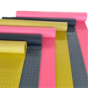 En soldes <span class=keywords><strong>Tapis</strong></span> de sol en <span class=keywords><strong>vinyle</strong></span> imperméable, durable et antidérapant à motif de pièce de monnaie en diamant pour porte d'entrée de garage - Product Image 2