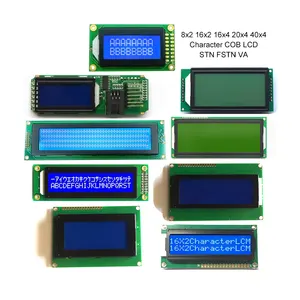 מונוכרום STN הקלח FSTN VA 8x2 16x2 16x4 20x4 40x4 אופי LCD תצוגת מודולים