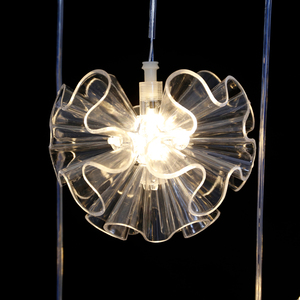 LT220139 plafoniera decorativa luce LED per eventi in acrilico LED a 5 teste <span class=keywords><strong>lampadario</strong></span> ortensie stringa per eventi matrimoni festa - Product Image 5