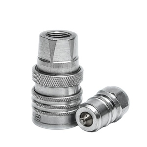 Mới 1 inch BSP ren thủy lực nhanh <span class=keywords><strong>Coupler</strong></span> không tốn kém phụ kiện thép carbon cho máy kéo và máy móc khác - Product Image 1