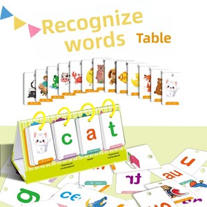 Tarjetas de <span class=keywords><strong>Palabras</strong></span> Visuales <span class=keywords><strong>para</strong></span> Jardín de Infancia, Tarjetas de Fonética <span class=keywords><strong>para</strong></span> Niños, Tabla de Bolsillo con Juegos de <span class=keywords><strong>Palabras</strong></span> CVC, Juegos de Fonética <span class=keywords><strong>para</strong></span> el Aprendizaje <span class=keywords><strong>en</strong></span> el Aula - Product Image 1