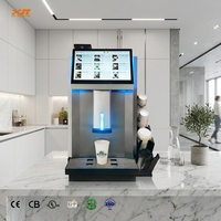 Distributeur automatique de café intelligent en libre-service certifié CE avec écran tactile, SDK intégré, en acier inoxydable et surveillance à distance pour les bureaux