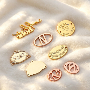 Customized Metal Brand <b>Name</b> <b>Labels</b> Sewing Metal Logo Badges Personalized Private Tags for Jeans, Bags & Clothing - Product Image 3