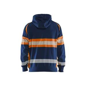 BLAKLADER - 355211588953L Sudadera con capucha Hi-Vis Azul marino/Naranja-EAN 7330509831021 ROPA DE TRABAJO DE LA HI-VIS - Product Image 2