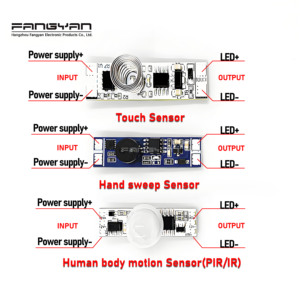 Mini DC12V/24V hồng ngoại cơ thể con người chuyển động <span class=keywords><strong>PIR</strong></span> cảm ứng tay sóng cảm biến chuyển đổi mô-đun cho LED chiếu sáng tủ - Product Image 6