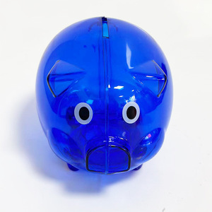 Transparent Piggy Bank Pig Shape PS Material Portable Money Box For Children Gift Ornament - Product Image 3