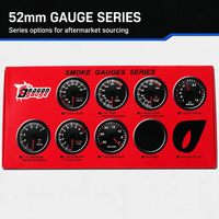 Voltmètre numérique universel 2 pouces 52 mm avec affichage LED bleu pour voiture, camion, bateau, marine
